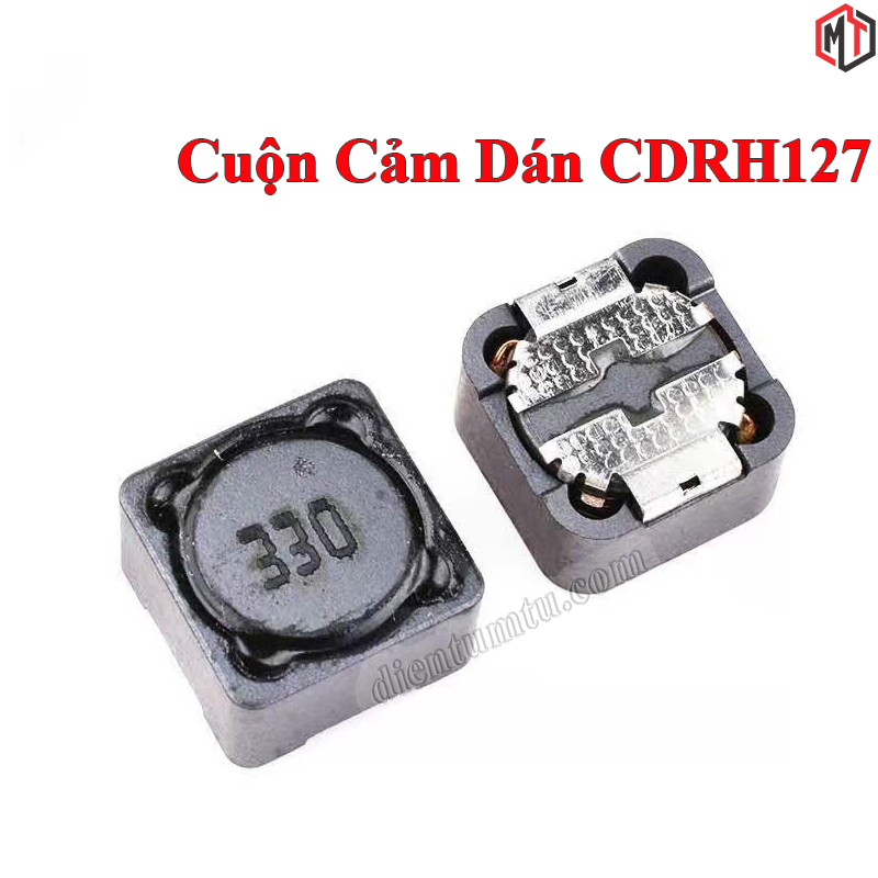 Cuộn cảm dán smd cdrh127 - nhiều trị số - 10uh 22uh 33uh 47uh 150uh 330uh 3a 12x12x7mm