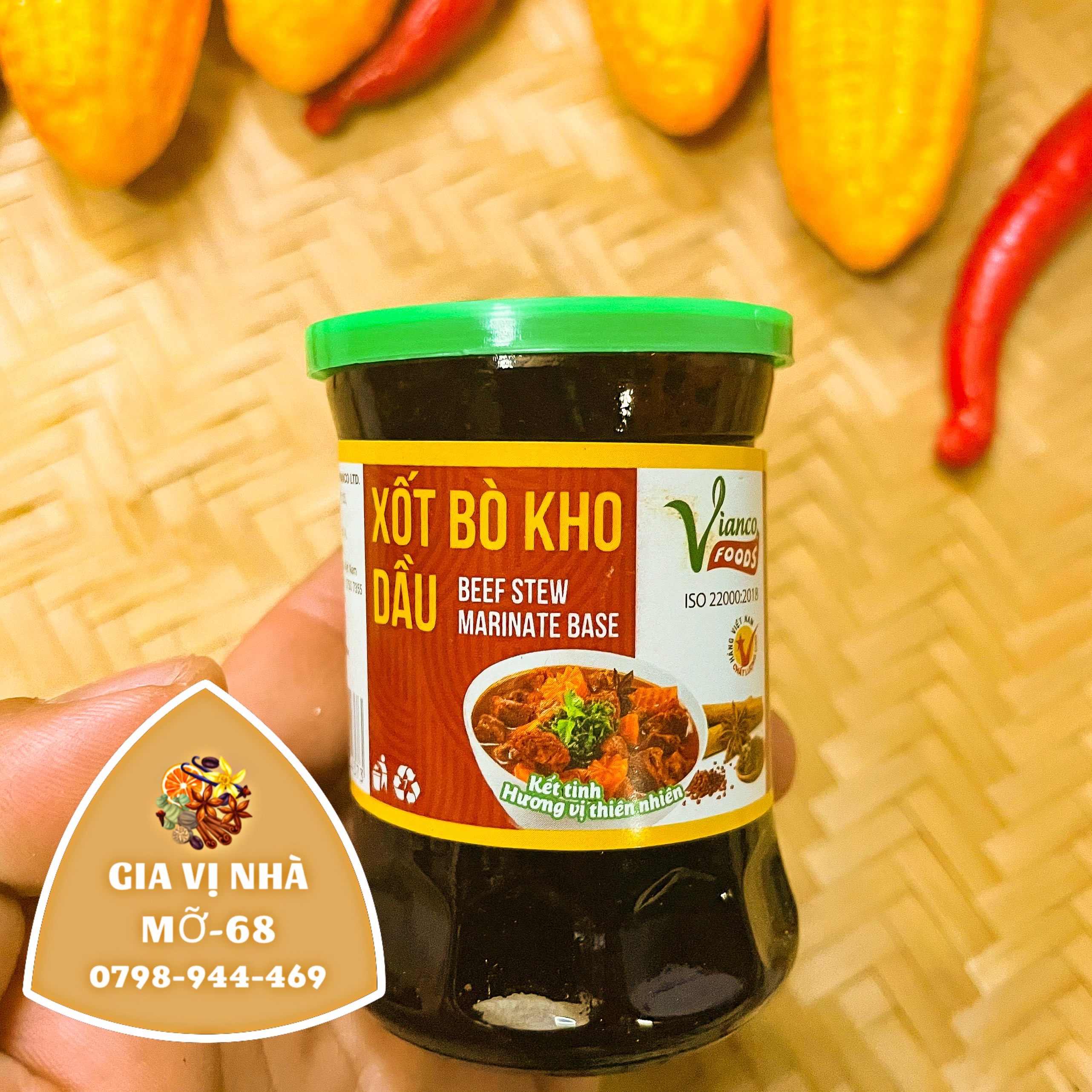 BÒ KHO DẦU VIANCO - HỦ 50GR