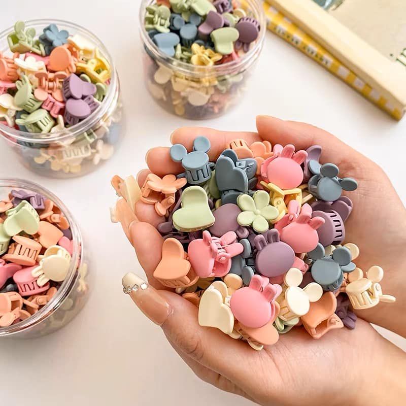 Ống 50 kẹp tóc nhí cho bé