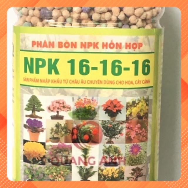 Phân bón hỗn hợp npk 16-16-16 chai 500gr