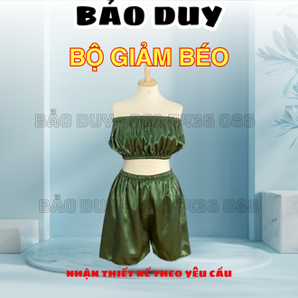 Bộ giảm béo spa | bộ đồ đùi chất liệu phi lụa vải không nhăn, mát mẻ