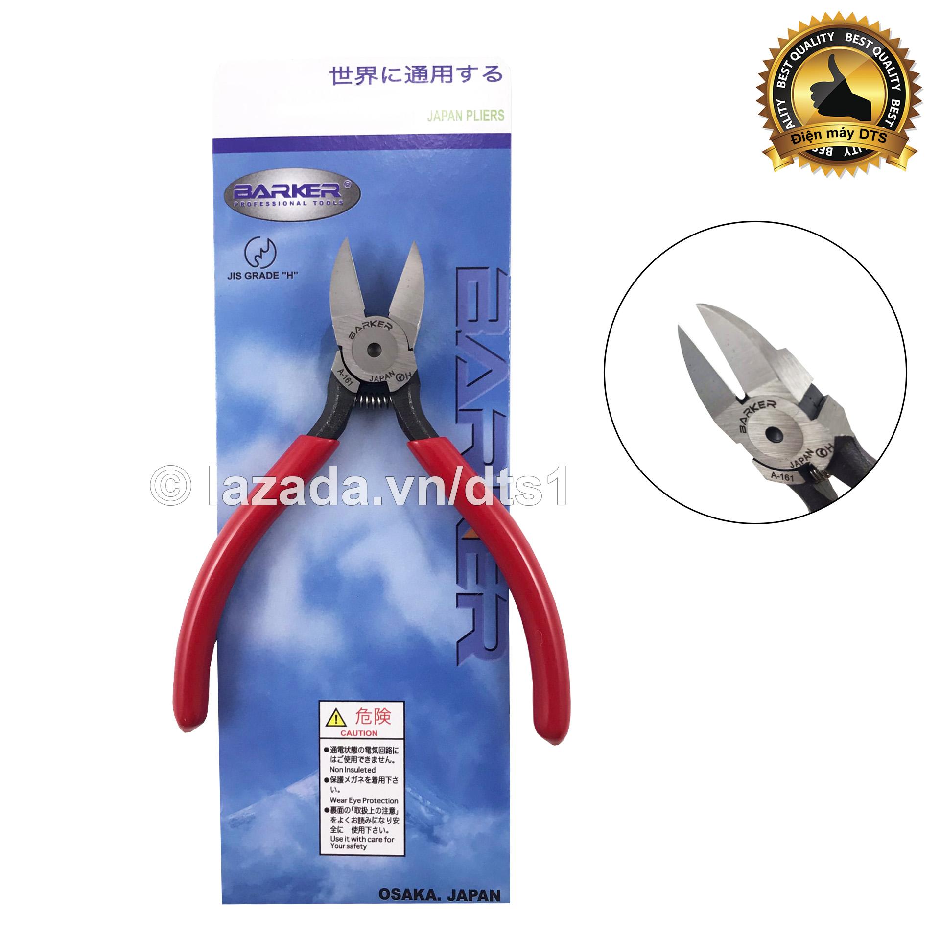 Kìm cắt mini kỹ thuật 5 inch BARKER JAPAN A-161 - Cắt dây điện, kìm cắt nhựa và linh kiện chuyên dụng