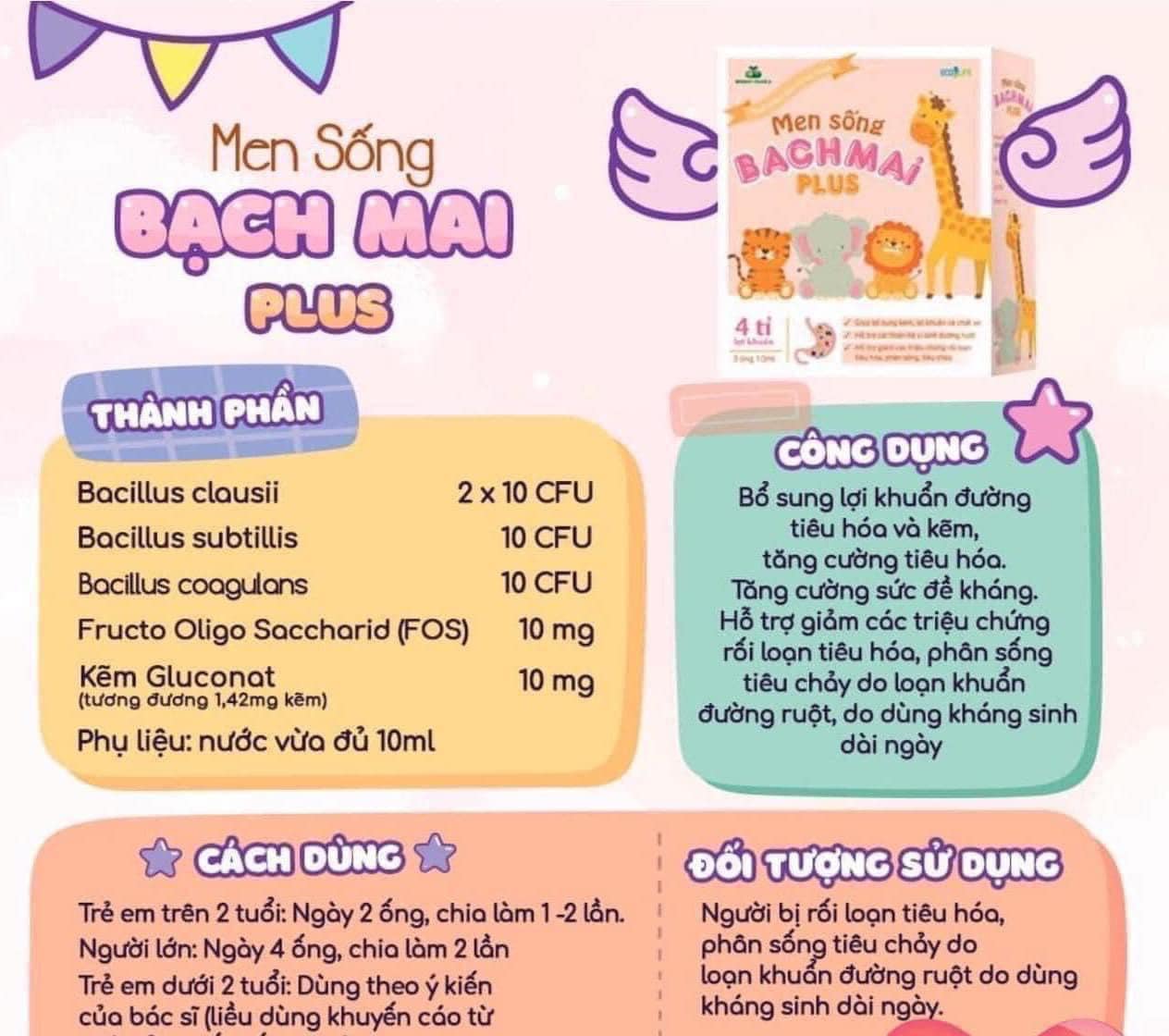 Men sống bạch mai plus (Gold New Plus thế hệ mới)