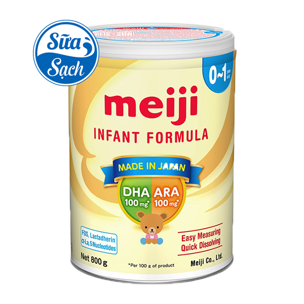 Sữa Meiji số 0 0-1 hộp 800g Hàng Nhập Khẩu