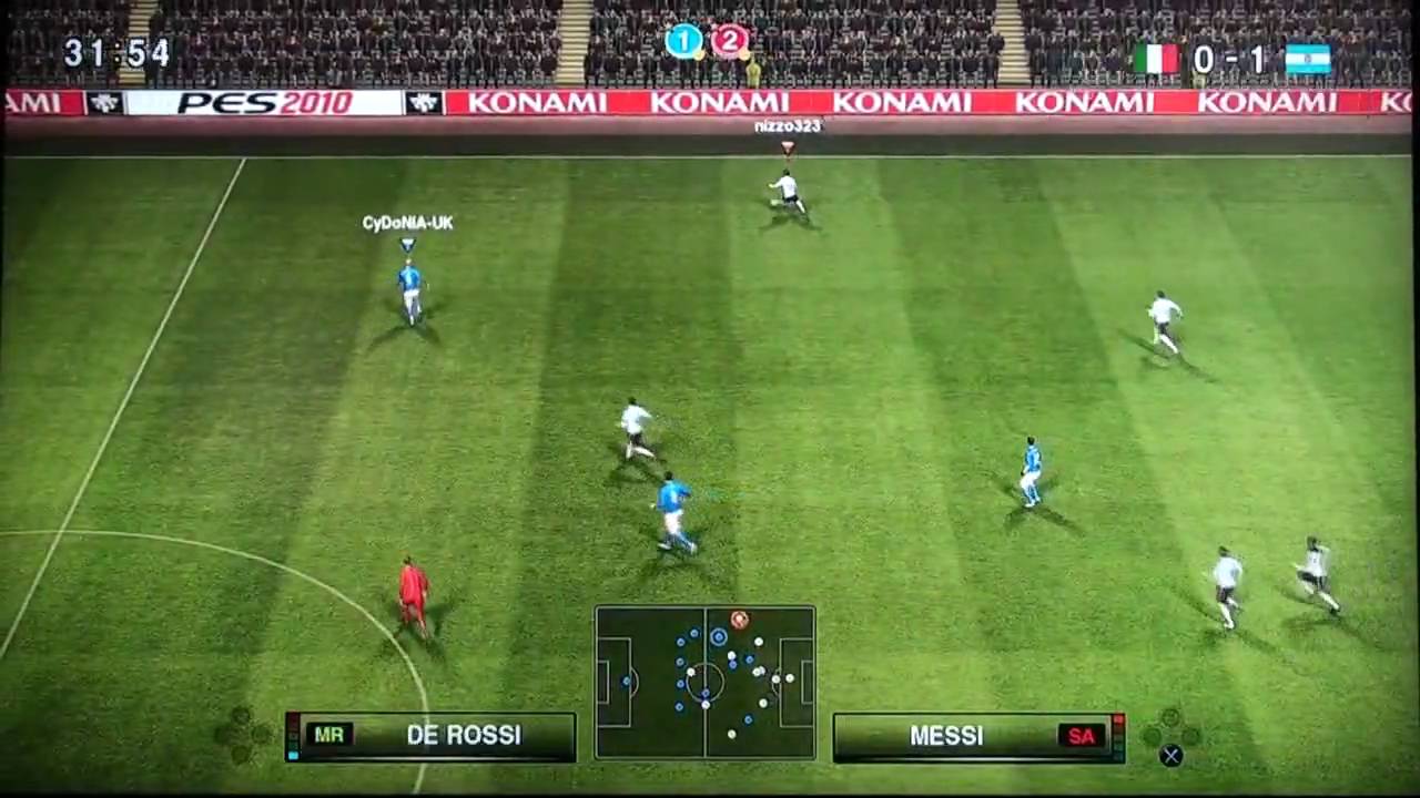 Đĩa game PES 2010 PS3 hệ PAL