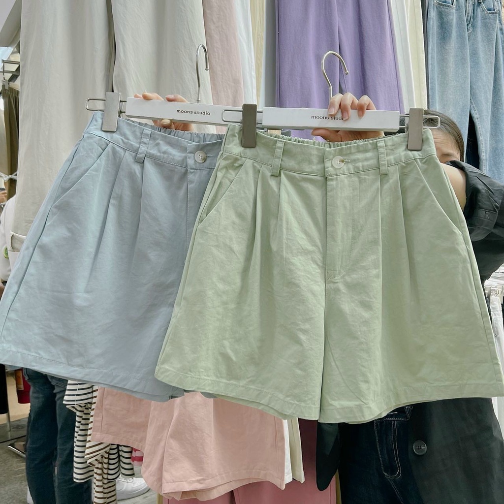 Quần short kaki nữ lưng thun Q886