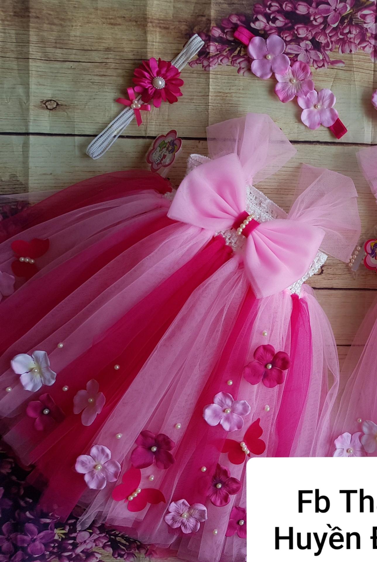 Đầm công chúa tutu bé gái hồng