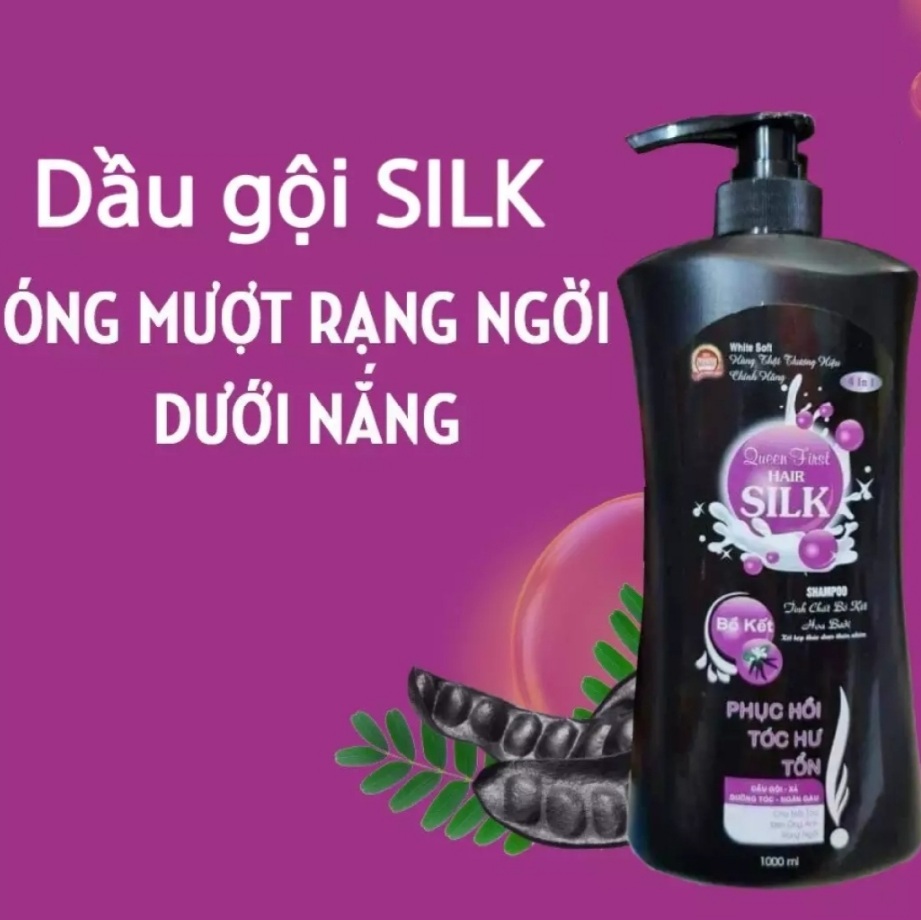 Dầu Gội Bồ Kết SILK 4in1 chai 1000 ml