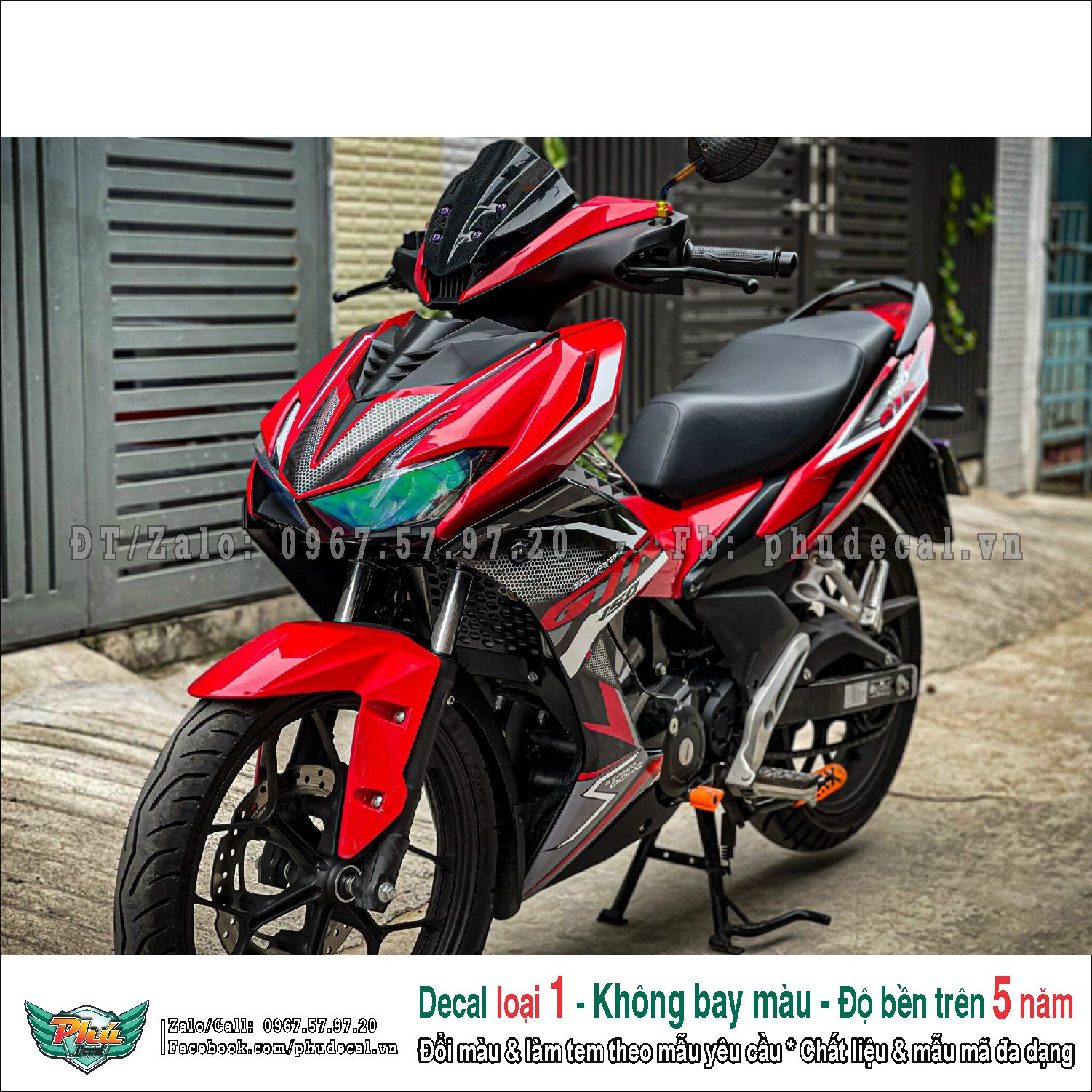 Tem rời Winner x Gtr đỏ đen