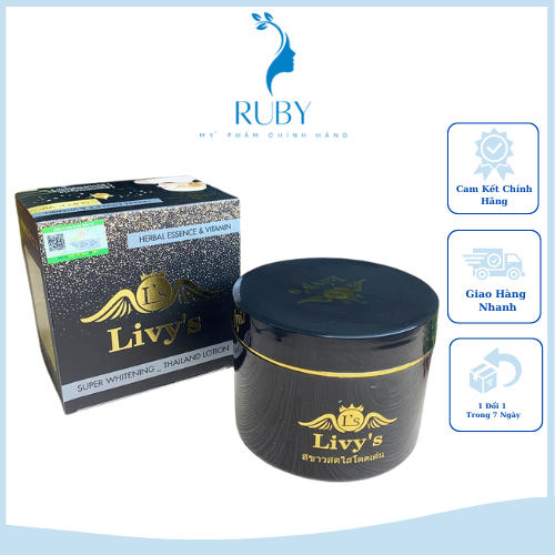 Kem body dưỡng da Livy's Đen
