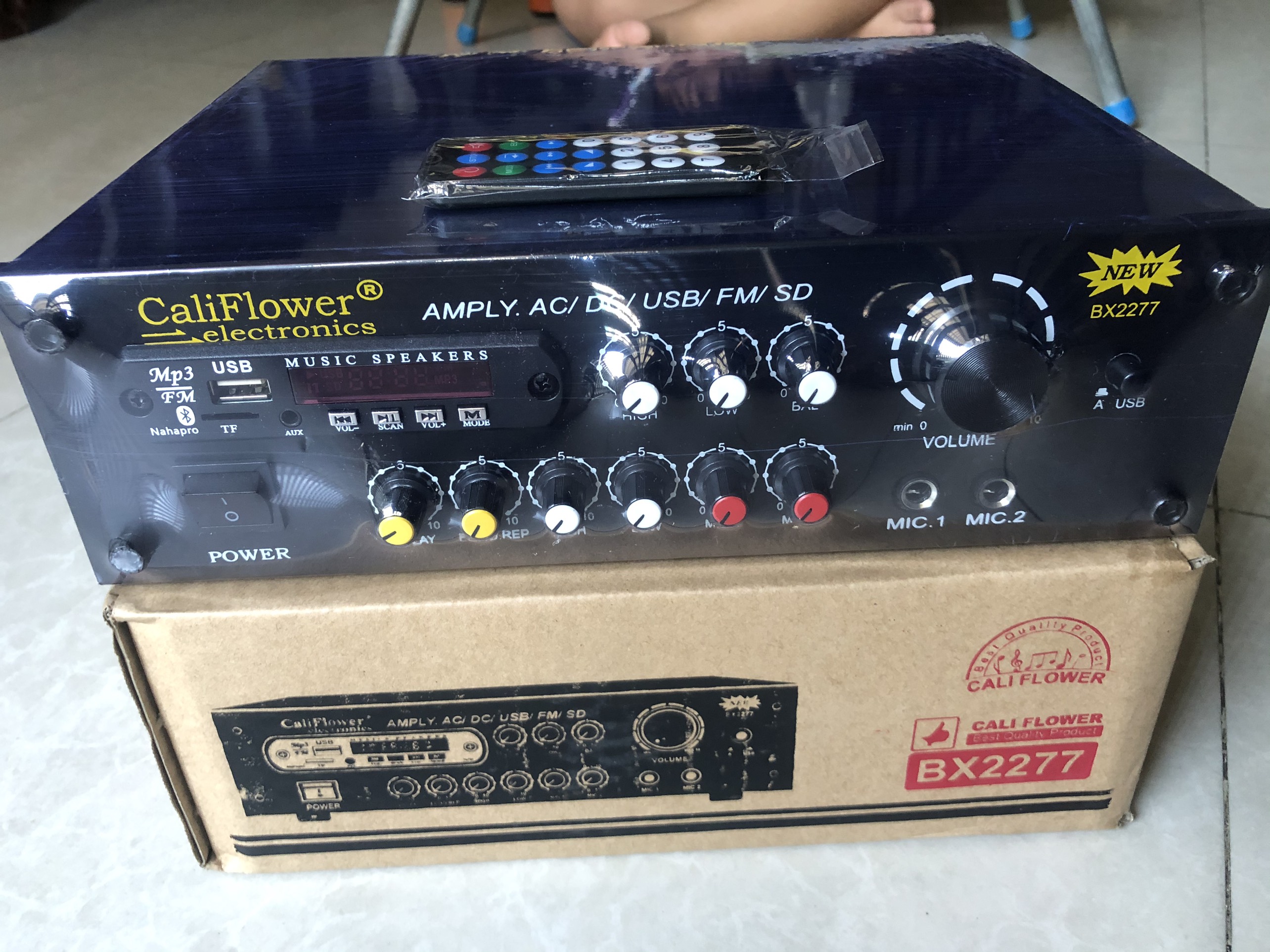 Mini Karaoke Amplifier Dc 12V USB - Bluetooth