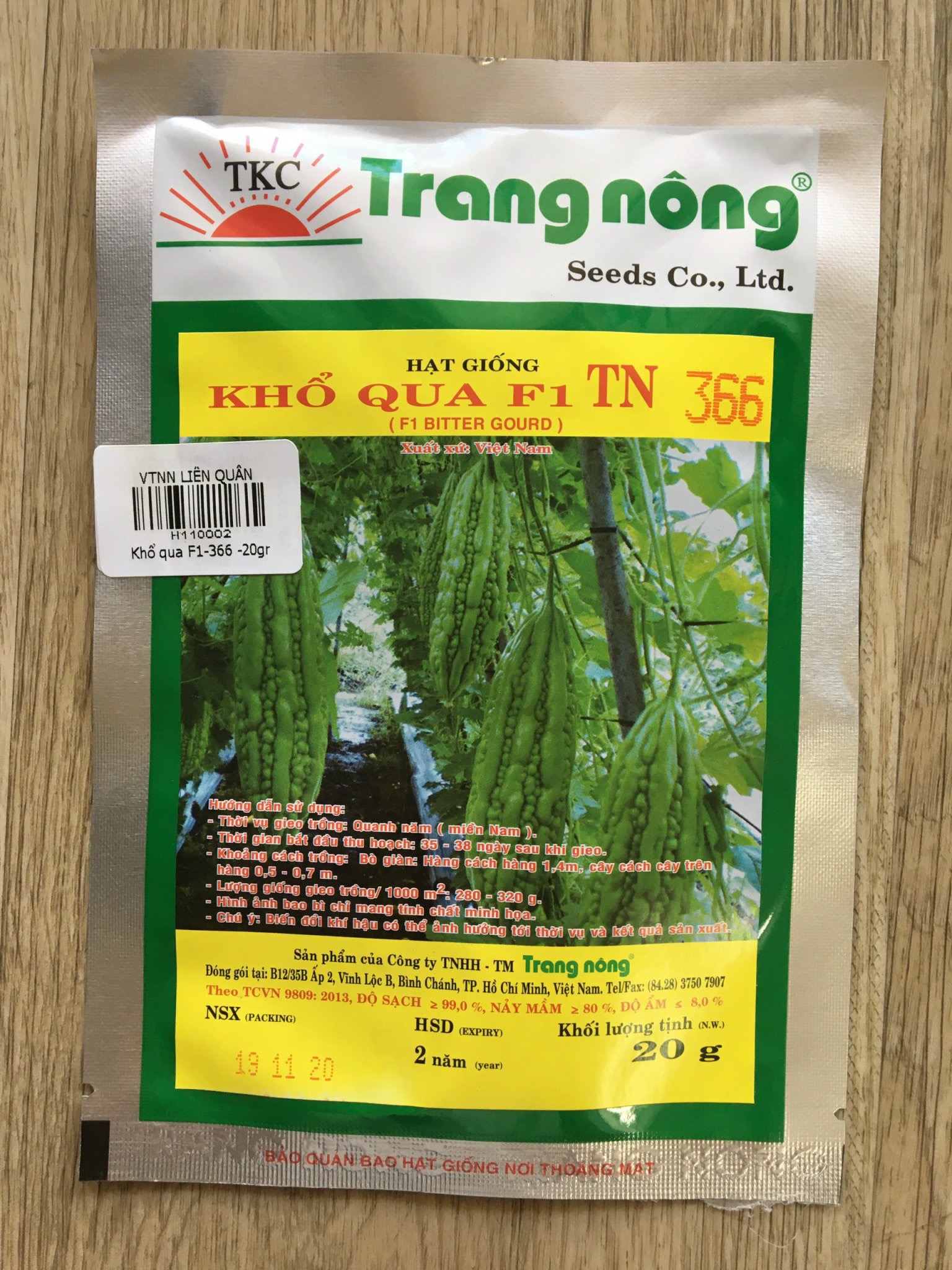 Hạt giống Khổ Qua F1 TN 366