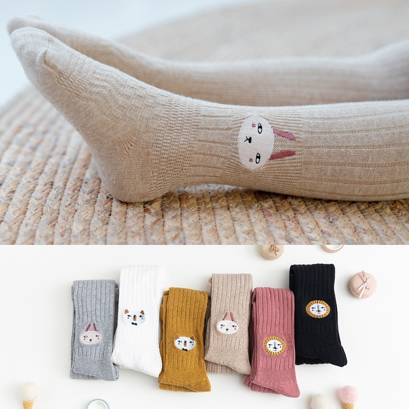 Quần Tất Bé Gái - Quần Tất Cho Bé Gái Cotton Thêu Ren Hàn Quốc 1-12 Tuổi