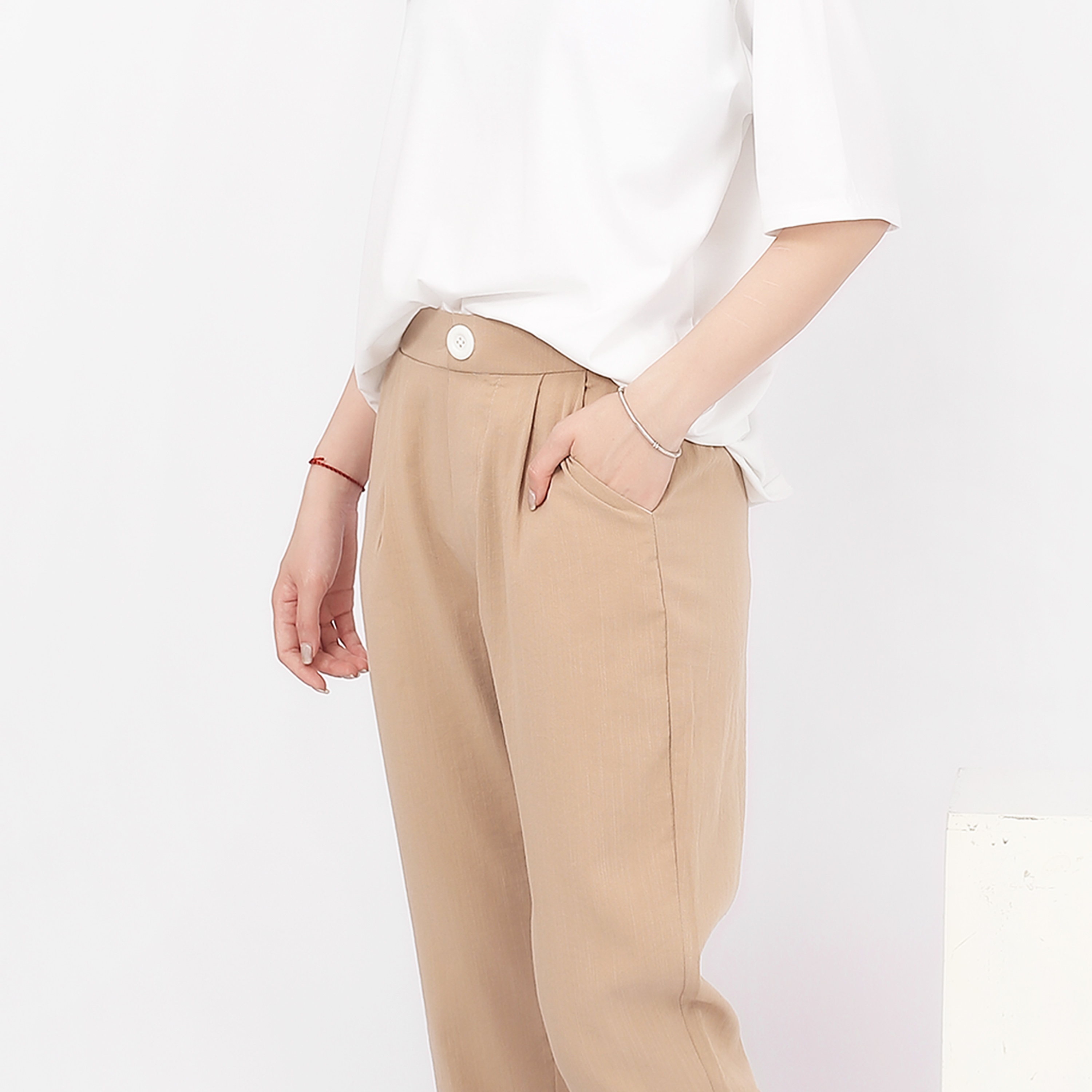 Quần baggy đũi cúc lưng thun SIKY - QD02