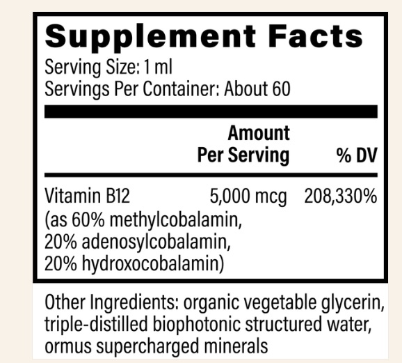 Vitamin B12 hữu cơ 5000mcg  Globalhealing