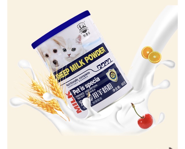 Sữa dê SHEEP MILK POWDER cho chó mèo 400g