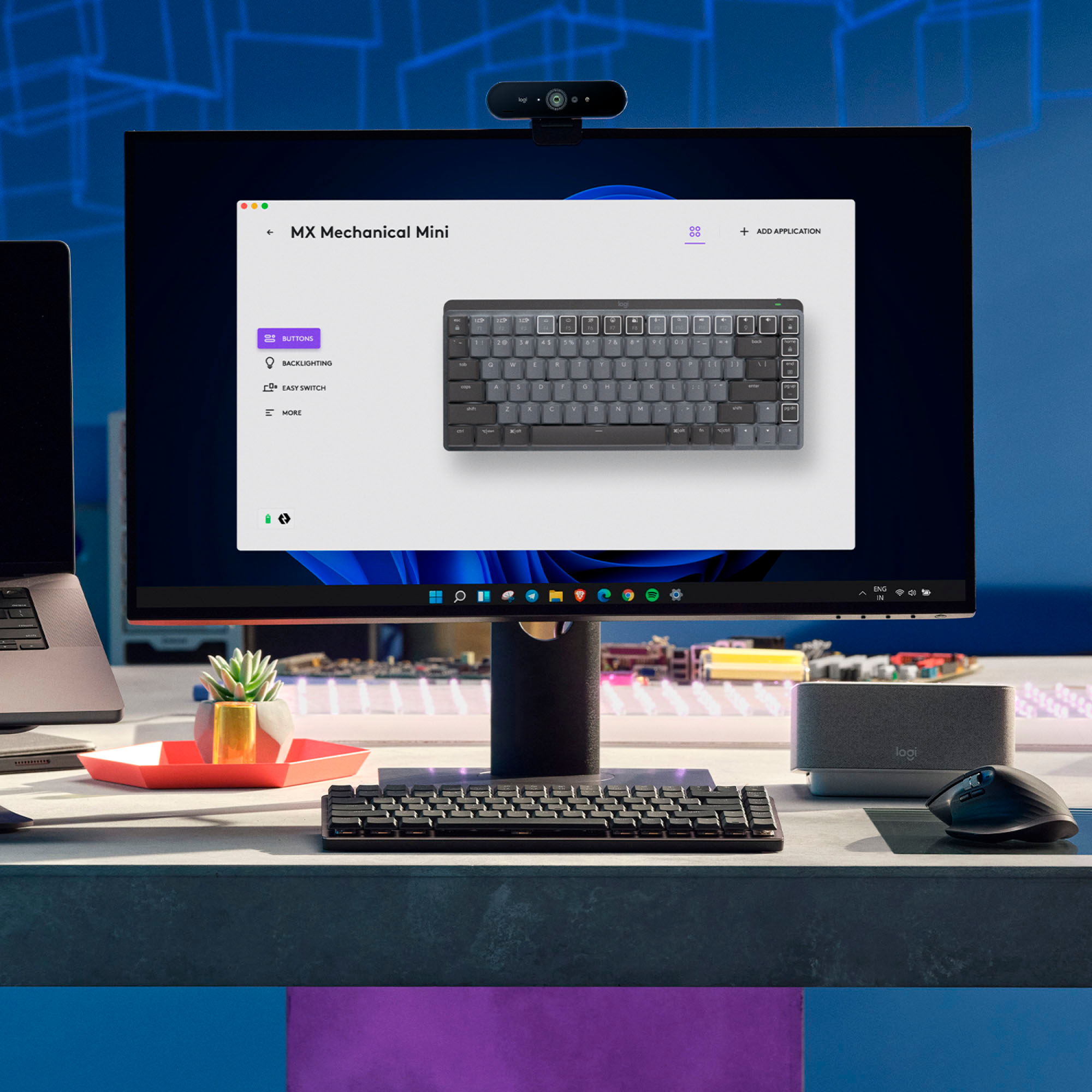 Bàn phím không dây Logitech MX Mechanical Mini Wireless Keyboard