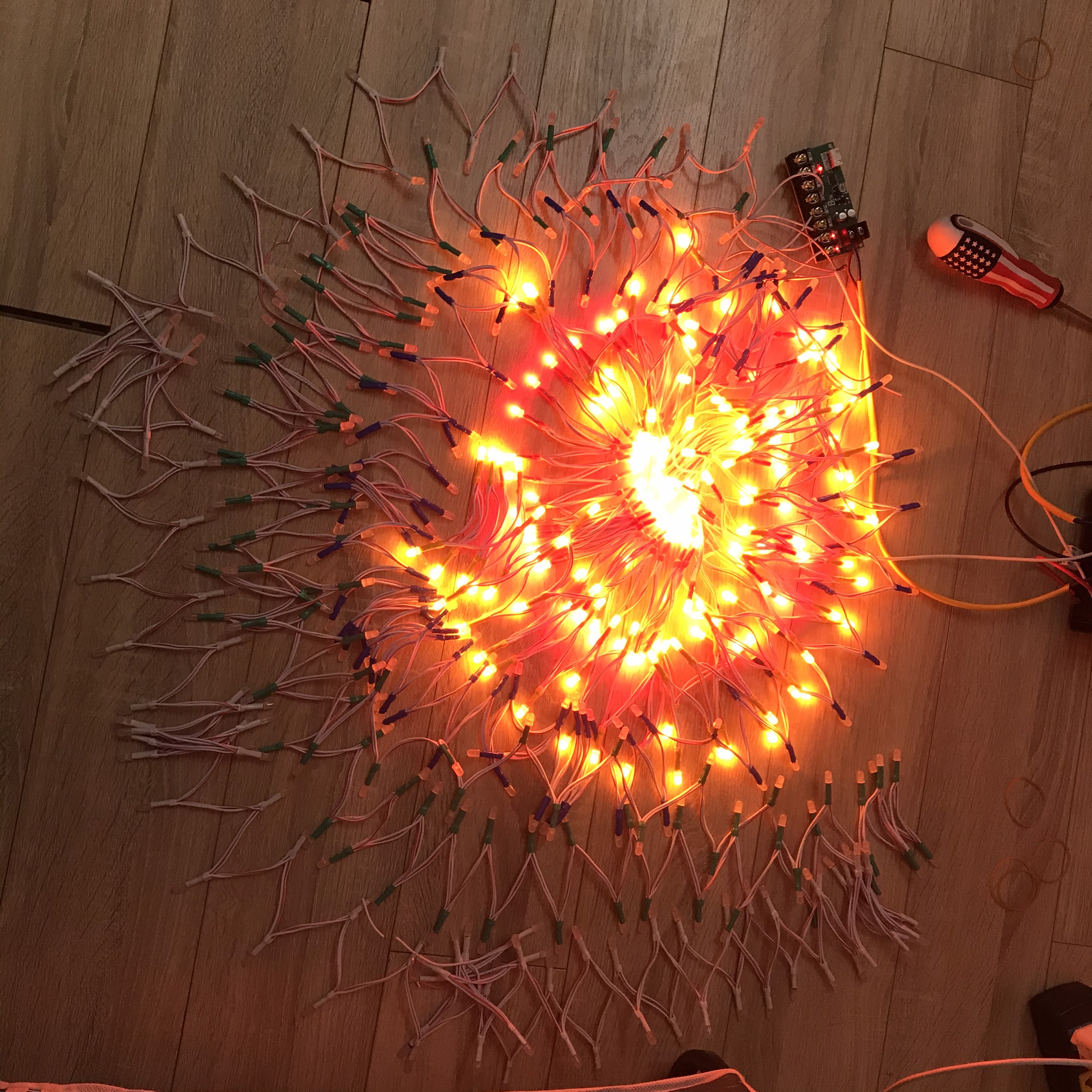 Led liền dây 5v trang trí (dây 100 bóng) Làm biển quảng cáo