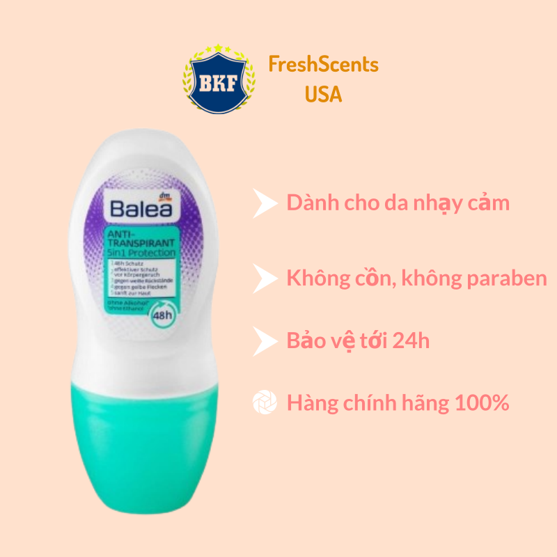 Lăn nách Mùi Balea 50ml - Nhập Khẩu Đức