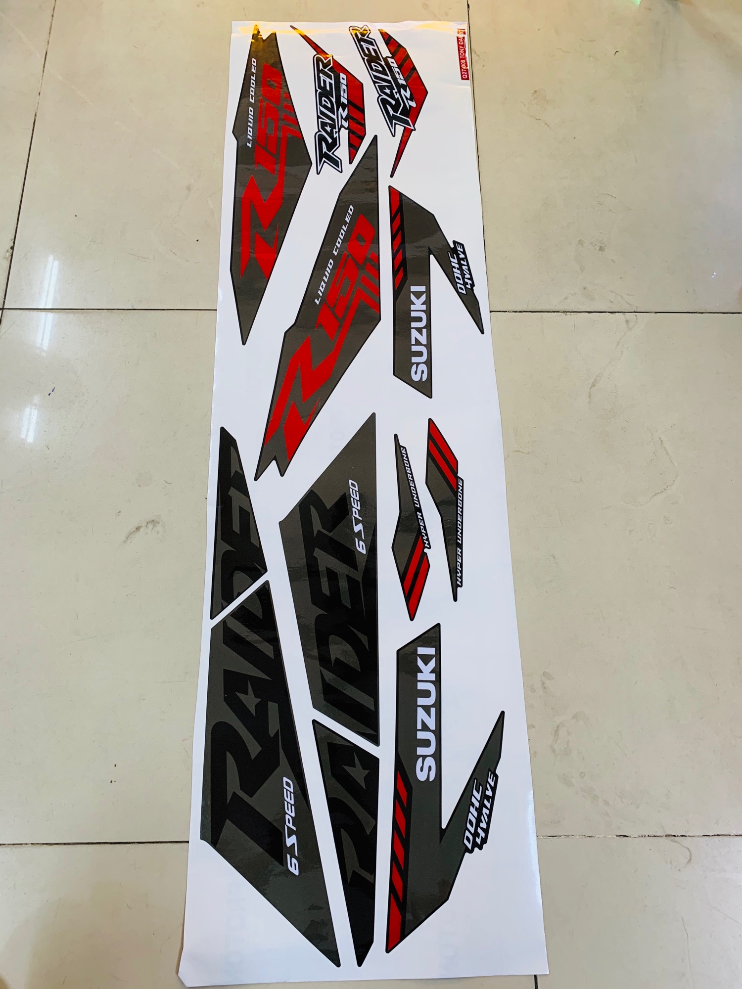 [KÈM QUÀ TẶNG] Tem rời Raider - Satria mẫu zin 2021 bóng cao cấp