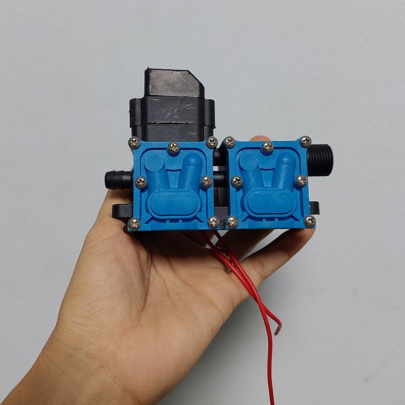 Đầu Bơm Đơn, Bơm Đôi 12V DC - Linh kiện Máy Bơm Nước Mini