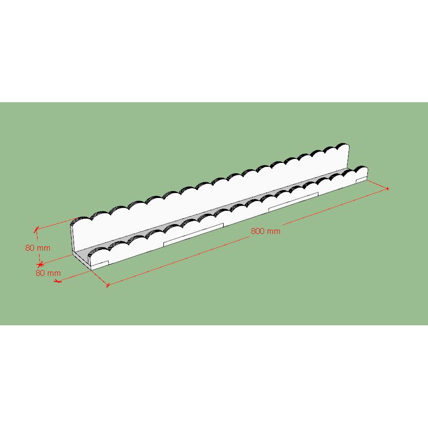 Thanh Để Sơn Nail Treo Tường PVC Bắt Vít