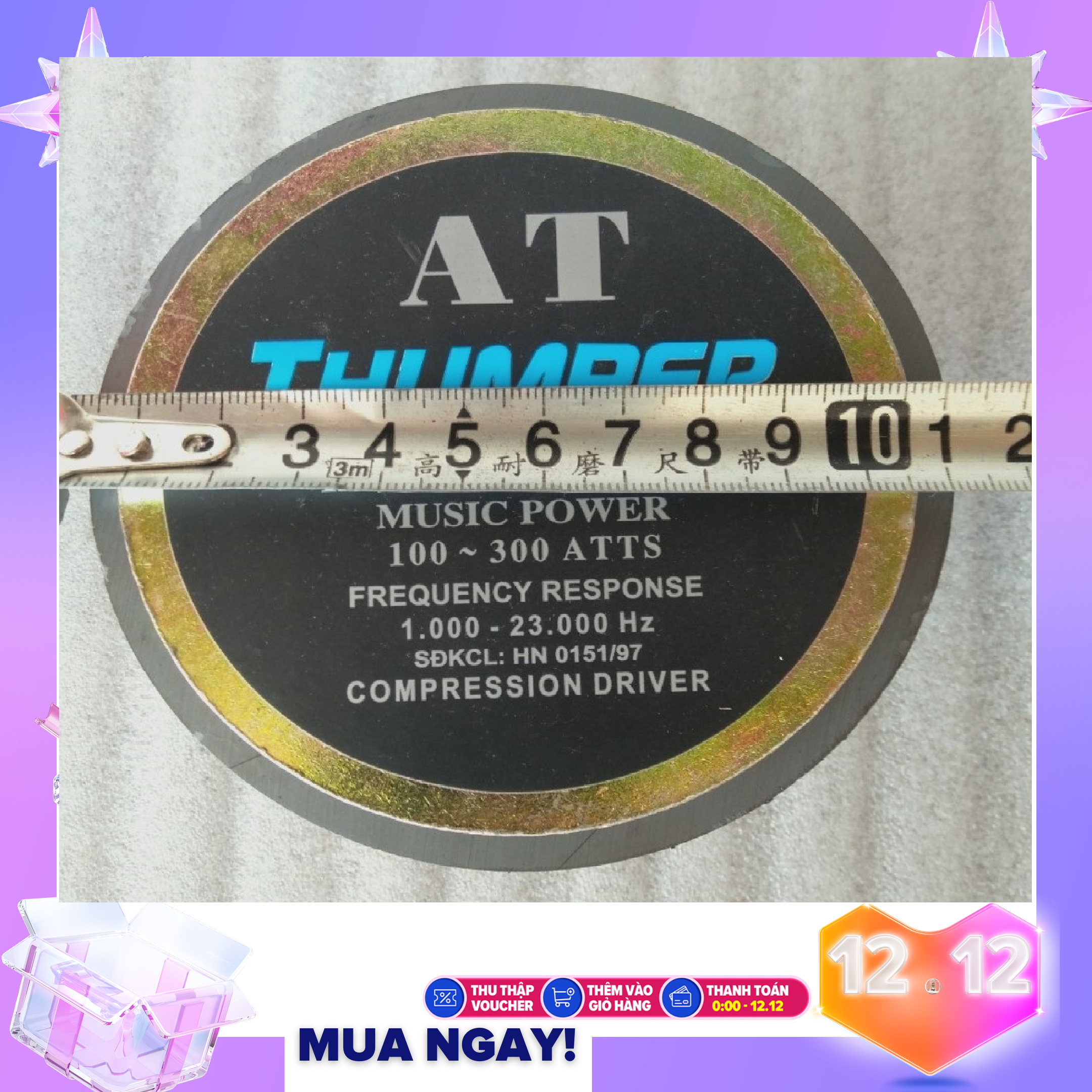 1 CỦ LOA TREBLE KÈN 450 THUMPER TỪ 120