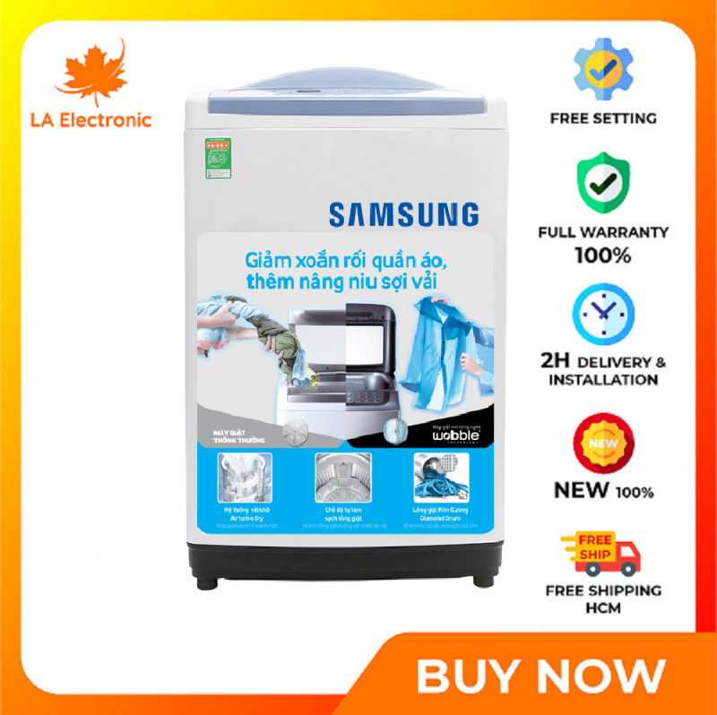 Máy giặt Samsung 9 kg WA90M5120SW/SV - Miễn phí vận chuyển HCM chính hãng