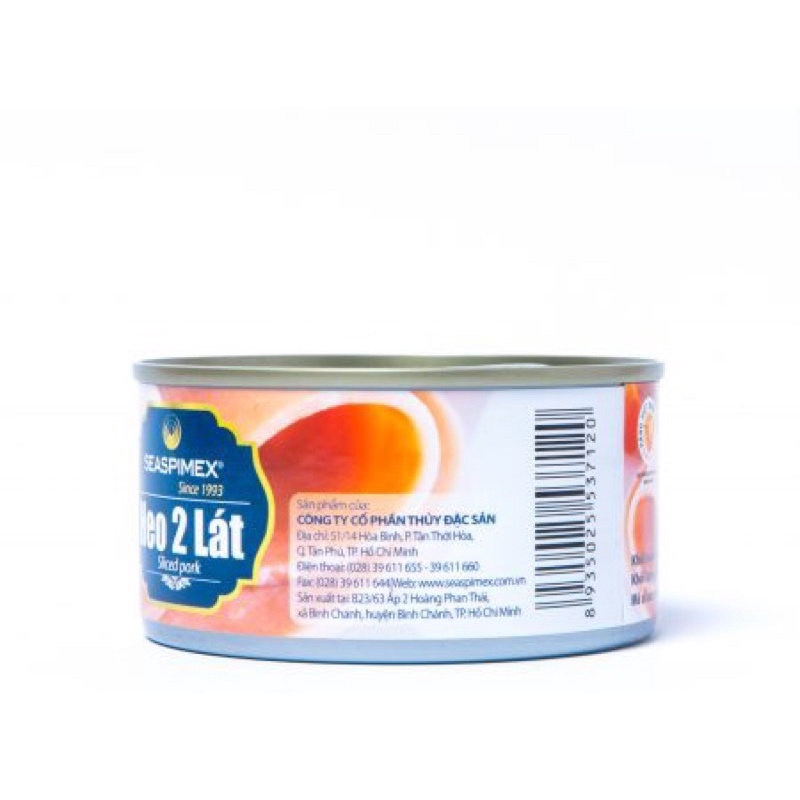 Date mới nhất 2024 - Thịt Hộp Heo 2 lát 185g