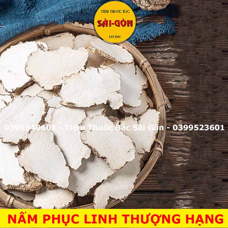 Nấm Phục Linh Trắng Thái Lát 100g (Loại Thượng Hạng, date mới)