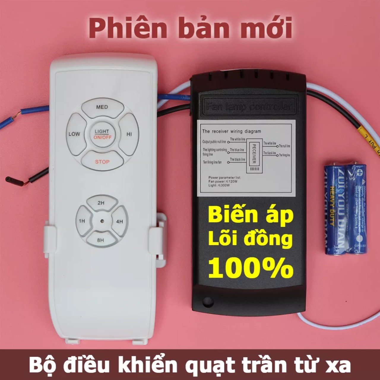 Bộ mạch điều khiển quạt trần và đèn từ xa, công tắc điều khiển quạt trần từ xa, bộ điều khiển quạt trần từ xa, bộ điều khiển quạt từ xa