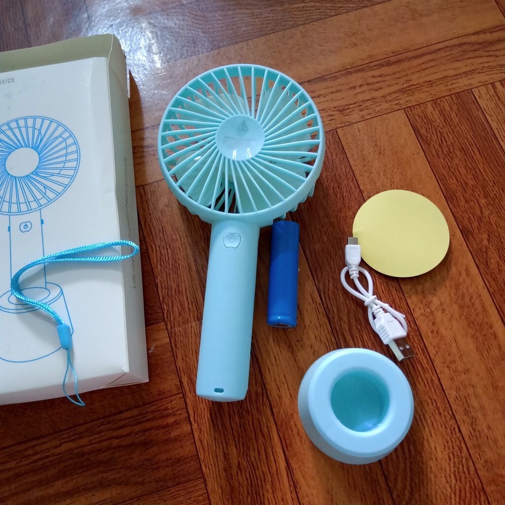 Quạt cầm tay - quạt mini tích điện N9 3 cấp độ gió