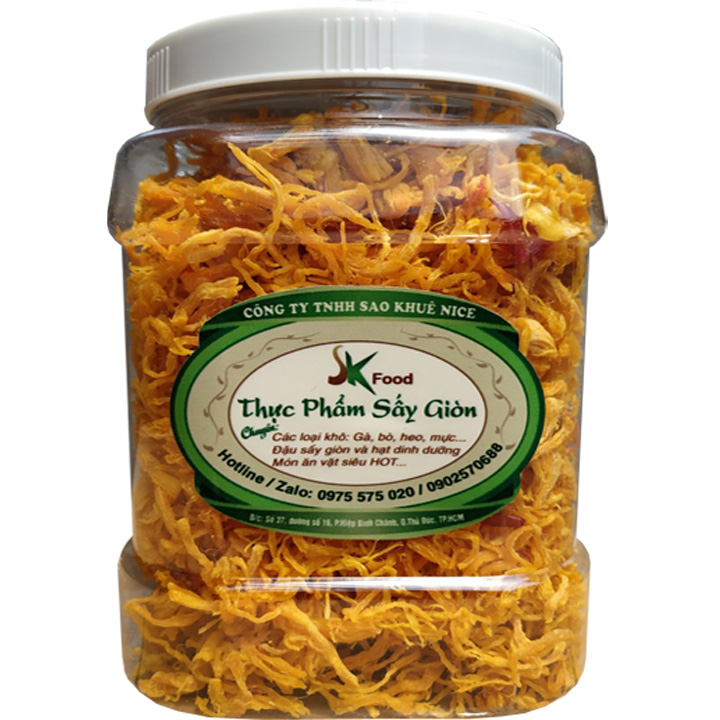 [HCM]500G KHÔ GÀ BƠ TỎI ĐẶC BIỆT LOẠI 1 HIỆU SK FOOD