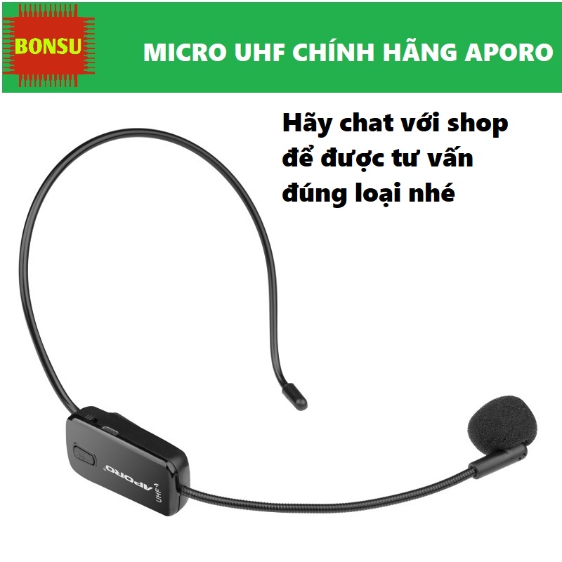Micro không dây UHF Aporo chính hãng