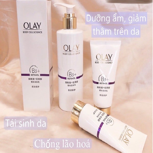 Dưỡng Thể OLAY B3 + RETINOL làm trắng da 250ml