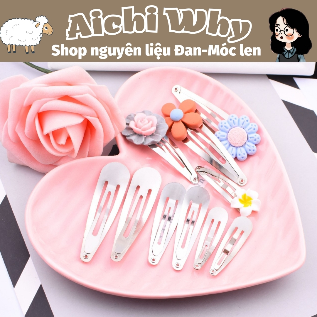Phôi kẹp tóc handmade (5 cái)