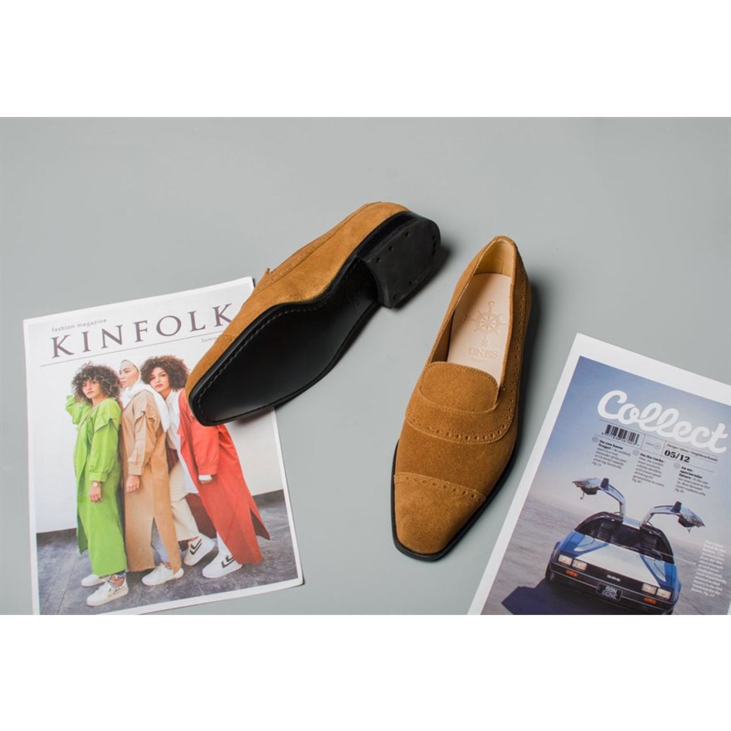 Giày Lười Loafer Chất Liệu Da Lộn Thương Hiệu CNES (IG 300 TD)