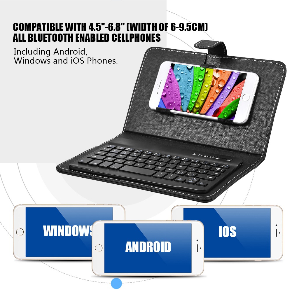 Case for Iphone 4/5/6/7/8/10/11/12, tablet. Bluetooth Keyboard