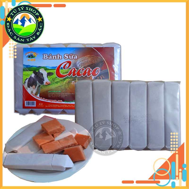 Bánh sữa Mộc Châu vị Cacao gói 200g (hiệu Cu Tỉ)