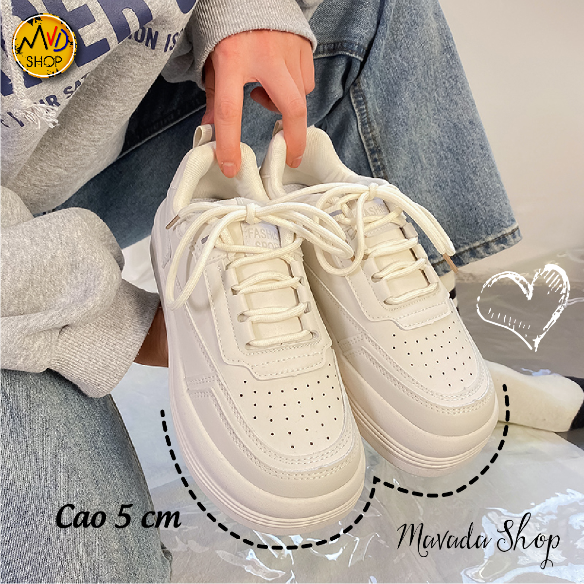 ( Tặng tất cao cấp) Giày thể thao Ulzzang đế bằng bánh mì da mềm , năng động trẻ trung hot trend đẹp