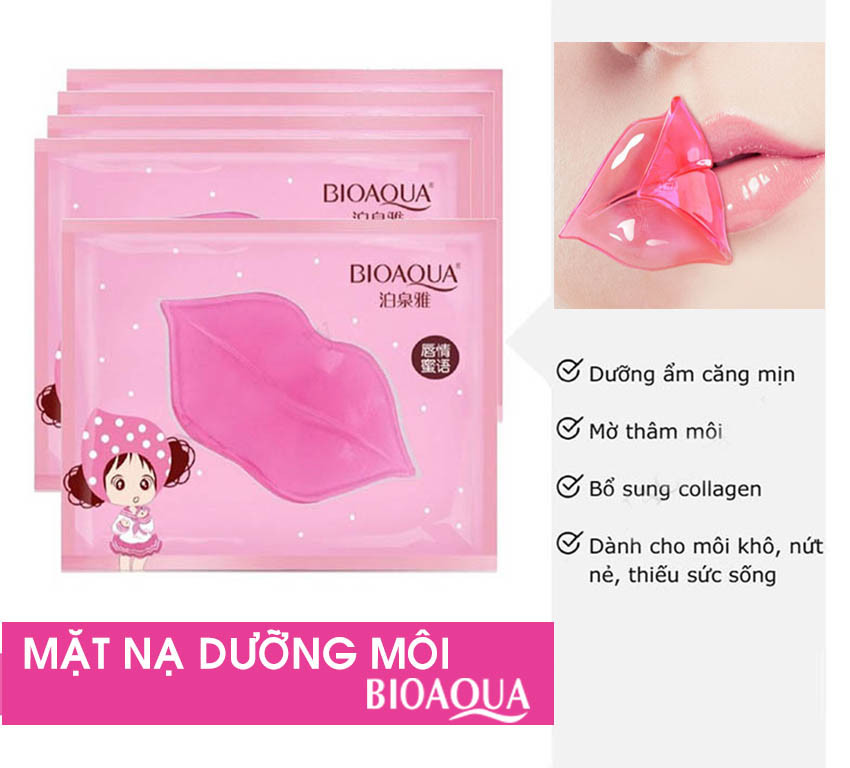 Mặt Nạ Dưỡng Môi BIOAQUA - Dưỡng ẩm, làm mềm môi