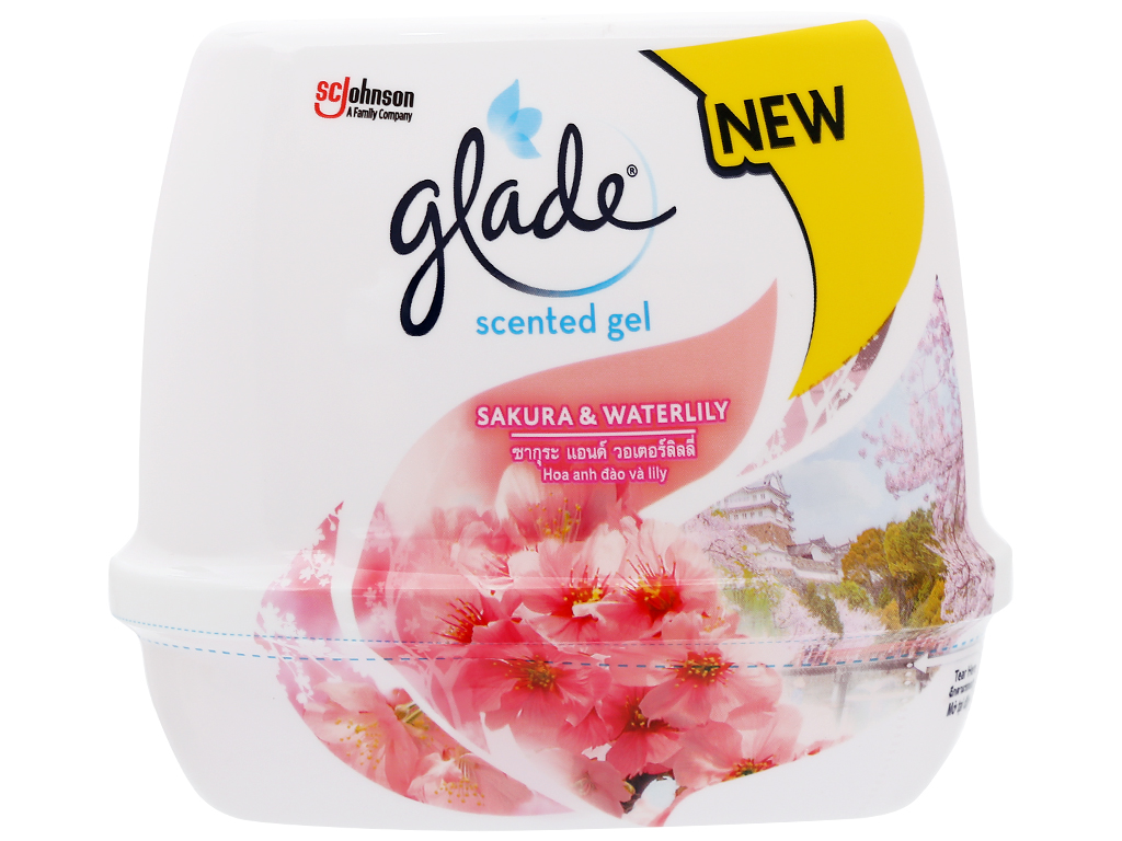 Sáp thơm Glade hương hoa anh đào và lily 180g
