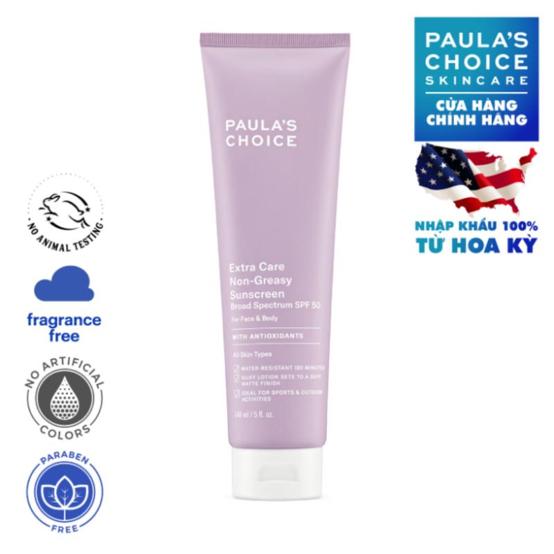 Kem chống nắng siêu chịu nước Paula’s Choice Extra Care Non Greasy Sunscreen SPF 50 148ml 2320