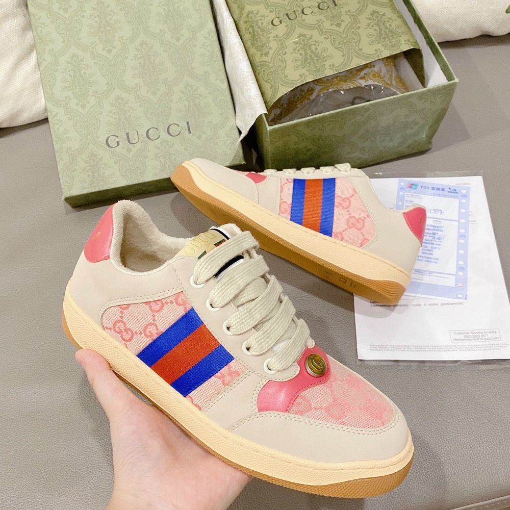 Giày Sneaker Guccci Distressed Screener ( GC Hải tú )