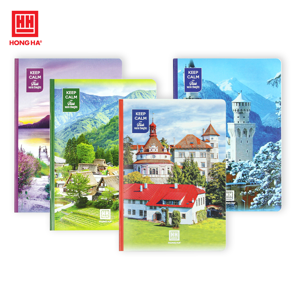 Vở kẻ ngang 72 trang Sao mai sắc màu Hồng Hà  (lốc 5 quyển)