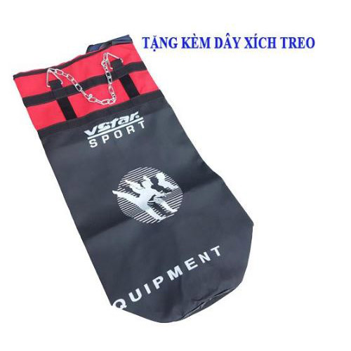 Vỏ bao cát đấm bốc,vỏ bao boxing 100cm đại nam sport + tặng kèm dây xích