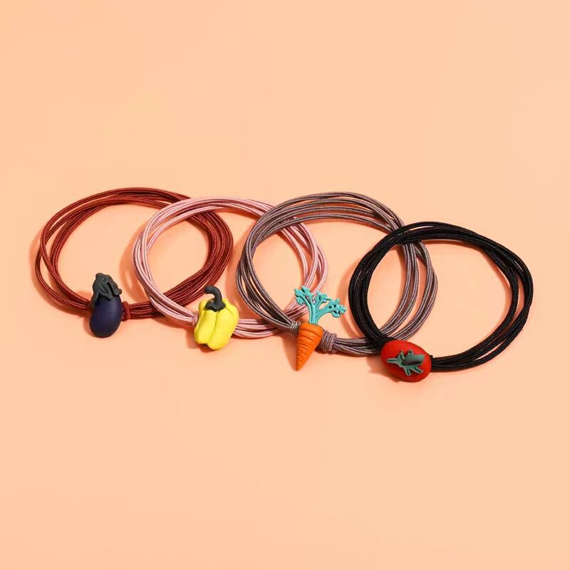 [HCM][COMBO4]Dây Buộc Tóc Hình Rau Củ P058