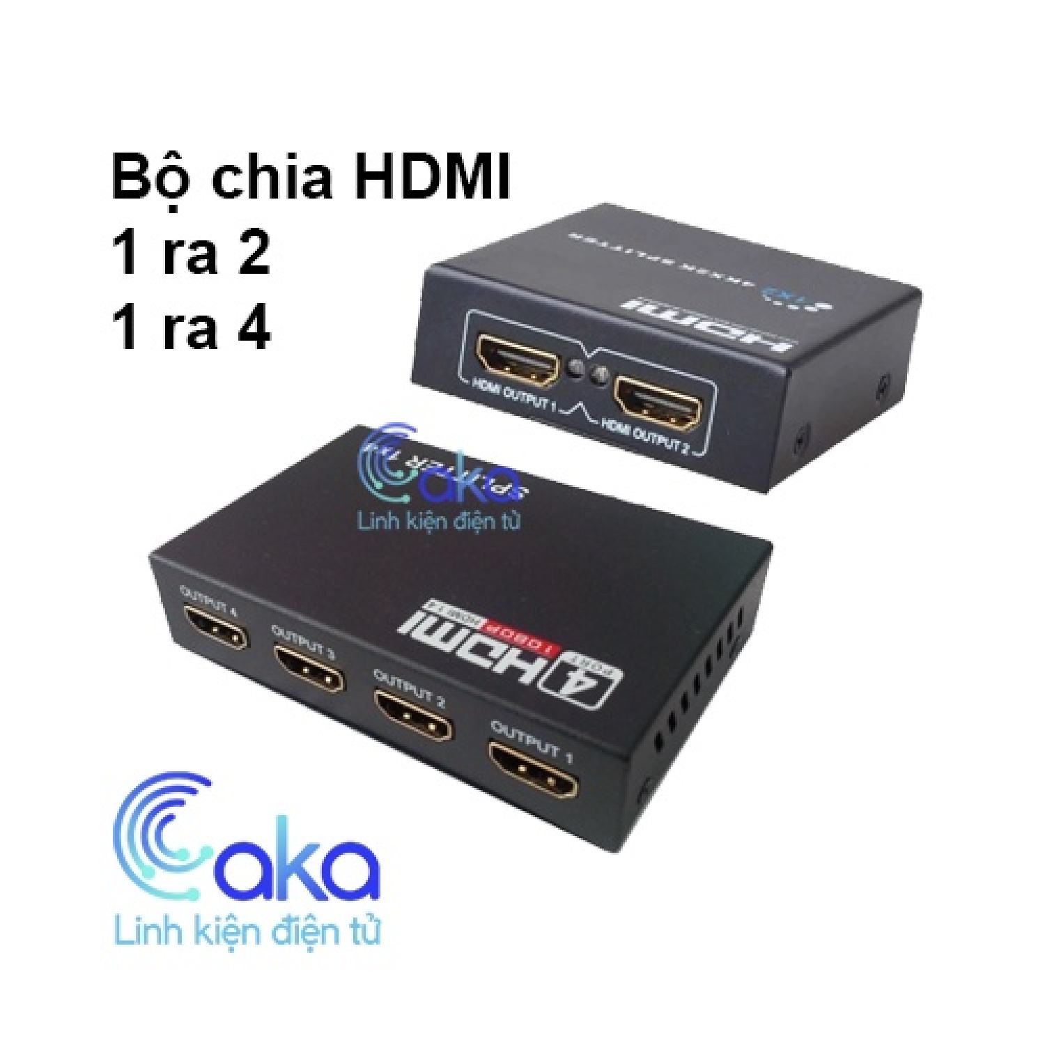 Bộ chia HUB chia HDMI 1 ra 4 - 1 ra 2 - Bộ chia HDMI Splitter 1 ra 2