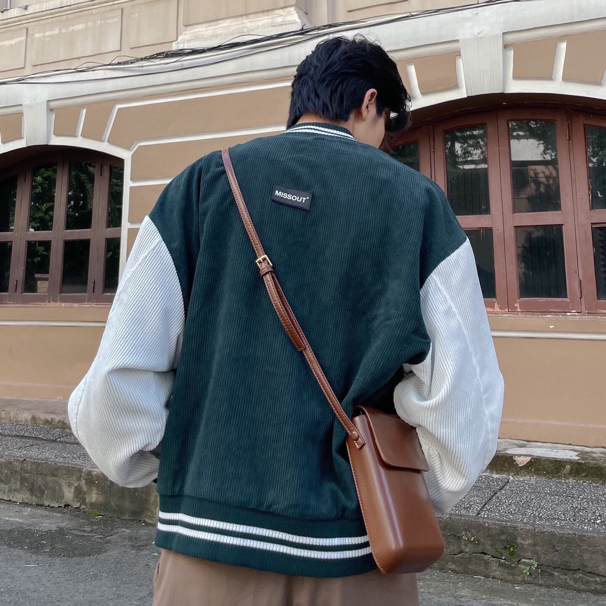 ÁO KHOÁC FABRIC BOMBER MOSS GREEN MST