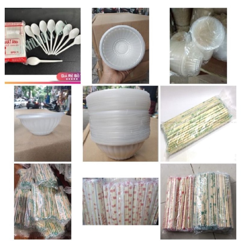 Bát, Đũa, Cốc, Thìa Dùng 1 Lần